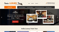 Desktop Screenshot of indialuxurytrain.com